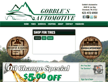 Tablet Screenshot of gobblesauto.com